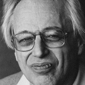 Retrato en blanco y negro de Gyorgy Ligeti